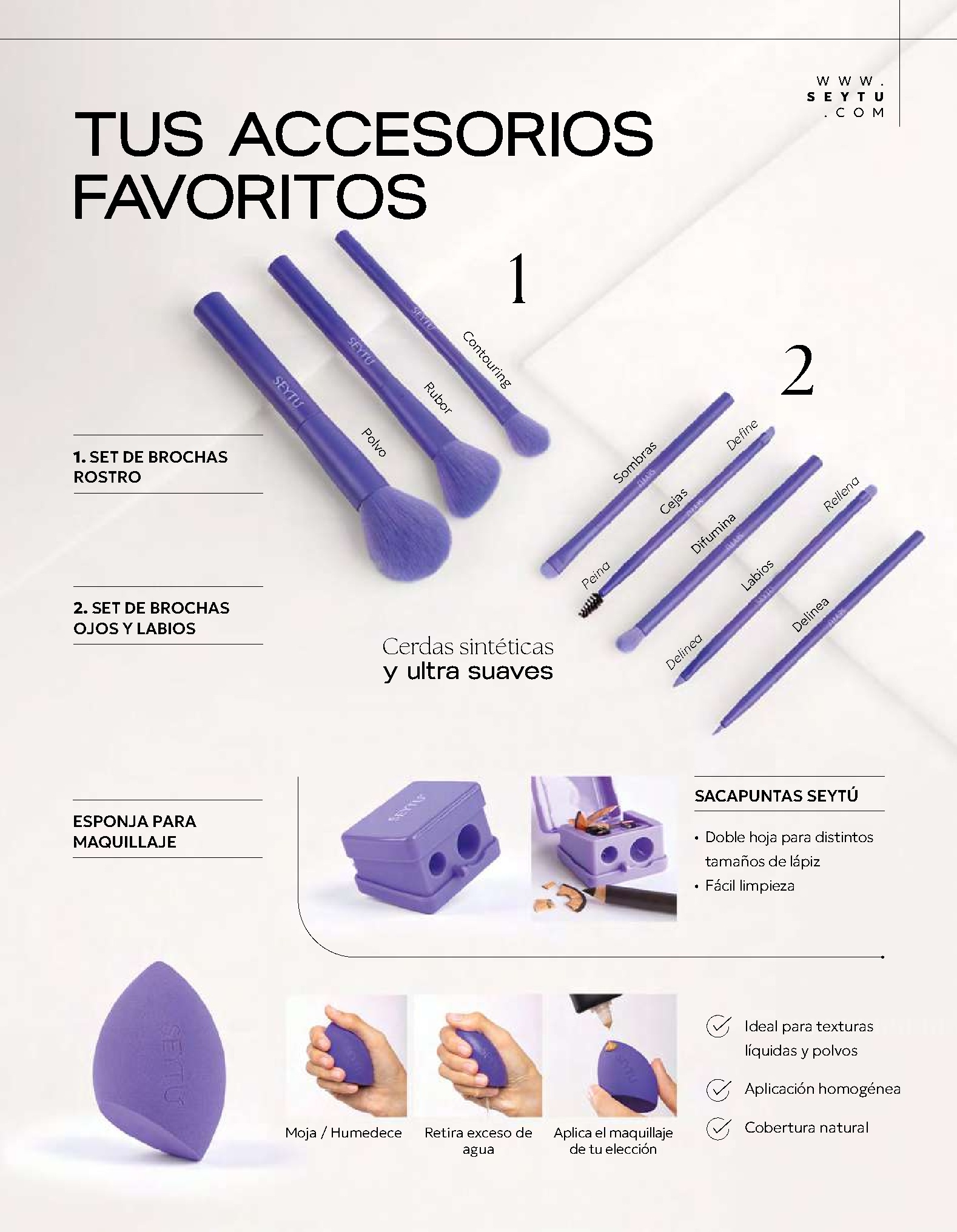 Accesorios: ficha del catálogo